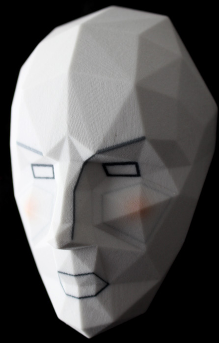 3D gedrucktes Chernoff-Gesicht, Variante 1